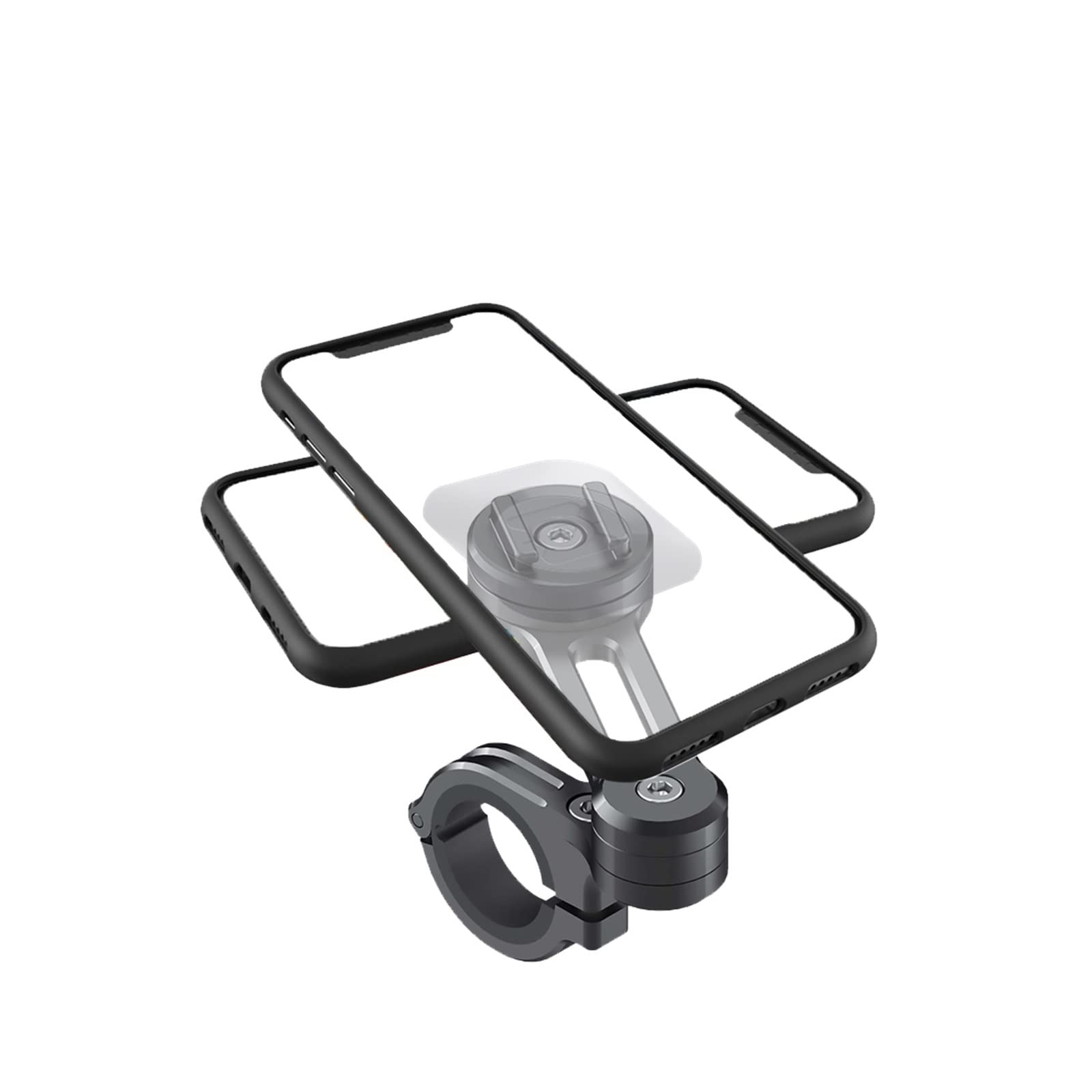 Universal Motorcycle Phone Mount - Adjustable Handlebar Bicycle Phone Holder for iPhone, Samsung & Smartphones - Secure & Anti-Shock for Riding, Commuting & Outdoor Adventures