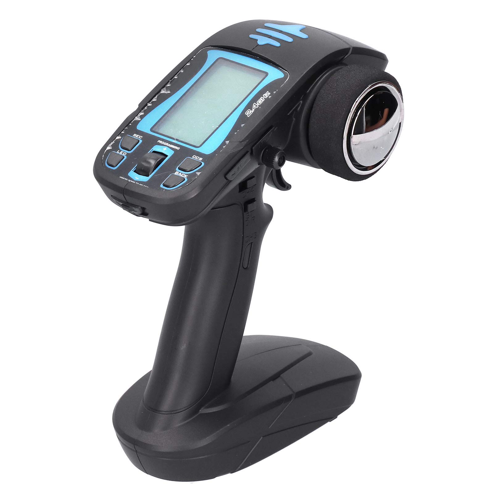 VGEBY 2.4GHz 7CH Remote Control Transmitter - Multifunction RC Car & Boat Radio Controller with LCD Display & Receiver | Perfect for RC Hobbyists, Racing Enthusiasts & DIY Projects