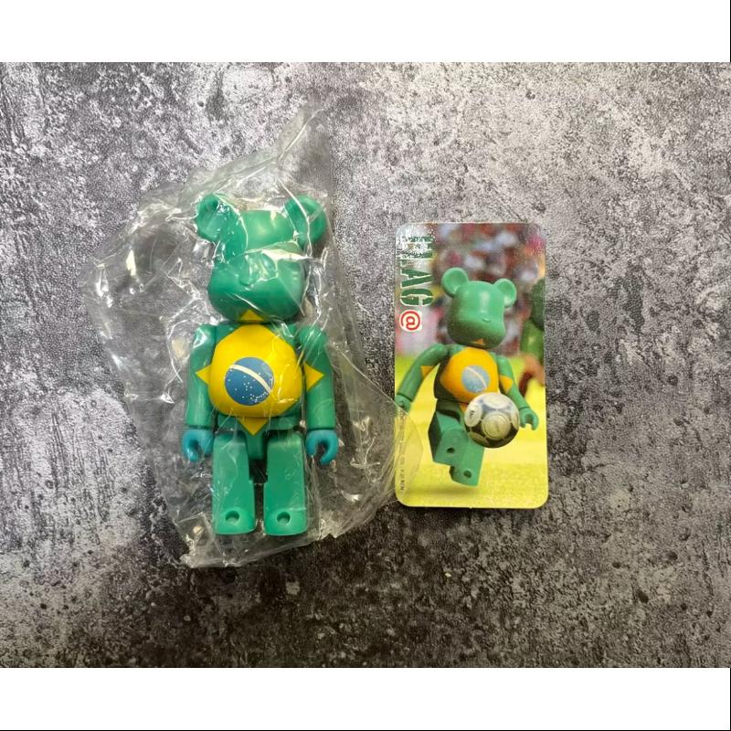 Be@rbrick Series 3 FLAG Brazil 100% Collectible Vinyl Art Toy - Limited Edition Bearbrick Figure for Display, Gift & Anime Collections