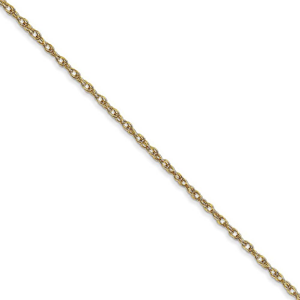 10K Yellow Gold Solid Cable Rope Chain Necklace - Elegant for Daily Wear