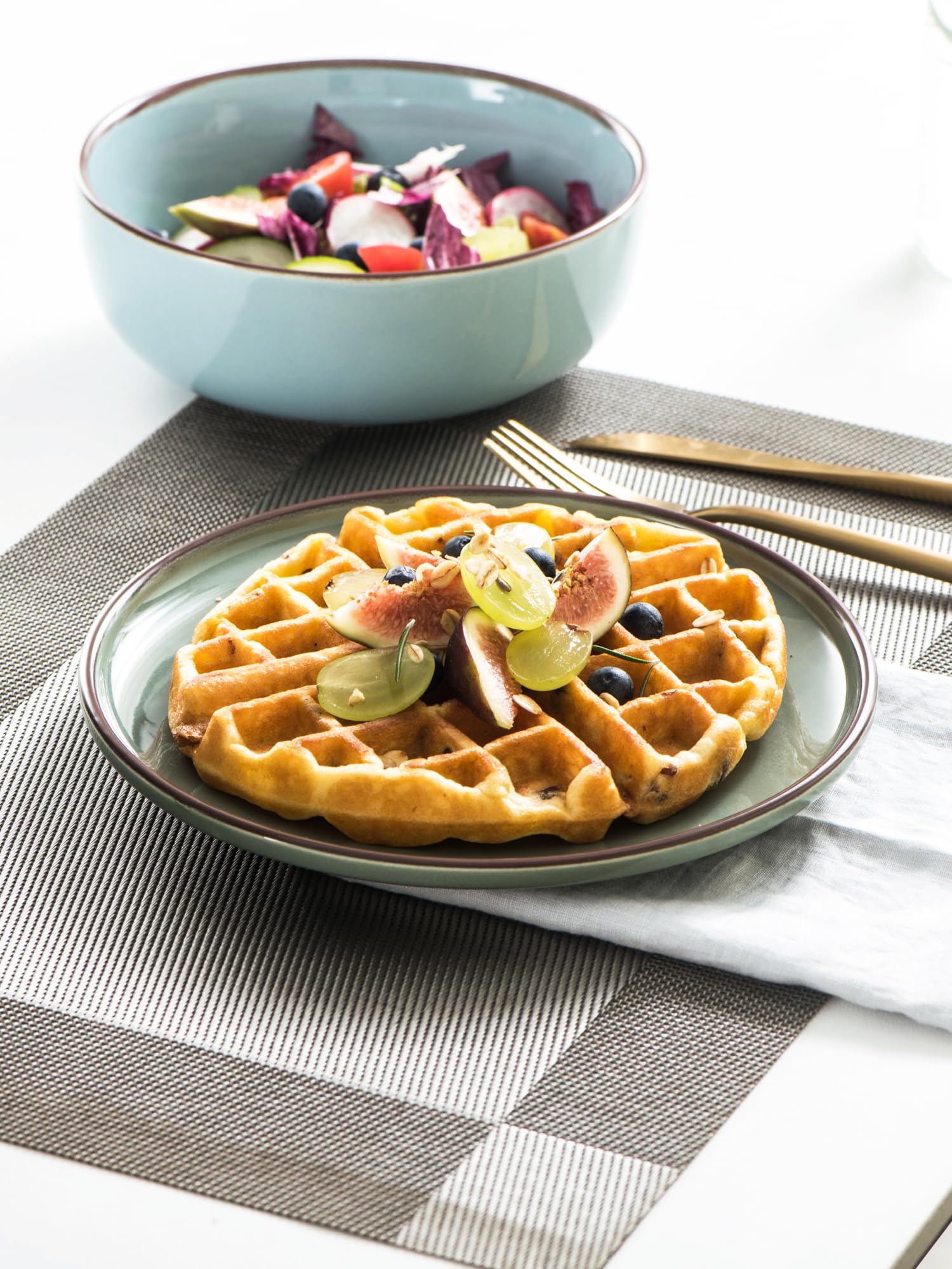 UNICASA 4-Pack Ceramic Plates 8.25
