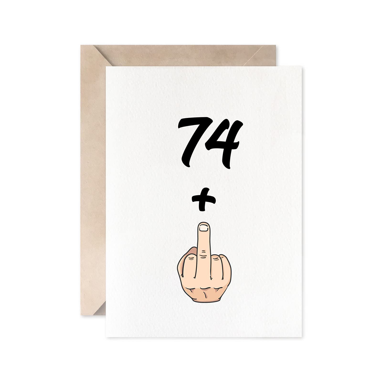 Funny 75th Birthday Card for Women & Men - Hilarious 74+1 Years Old Joke Gift Card - Perfect for Milestone Birthday Parties & Retirement Celebrations