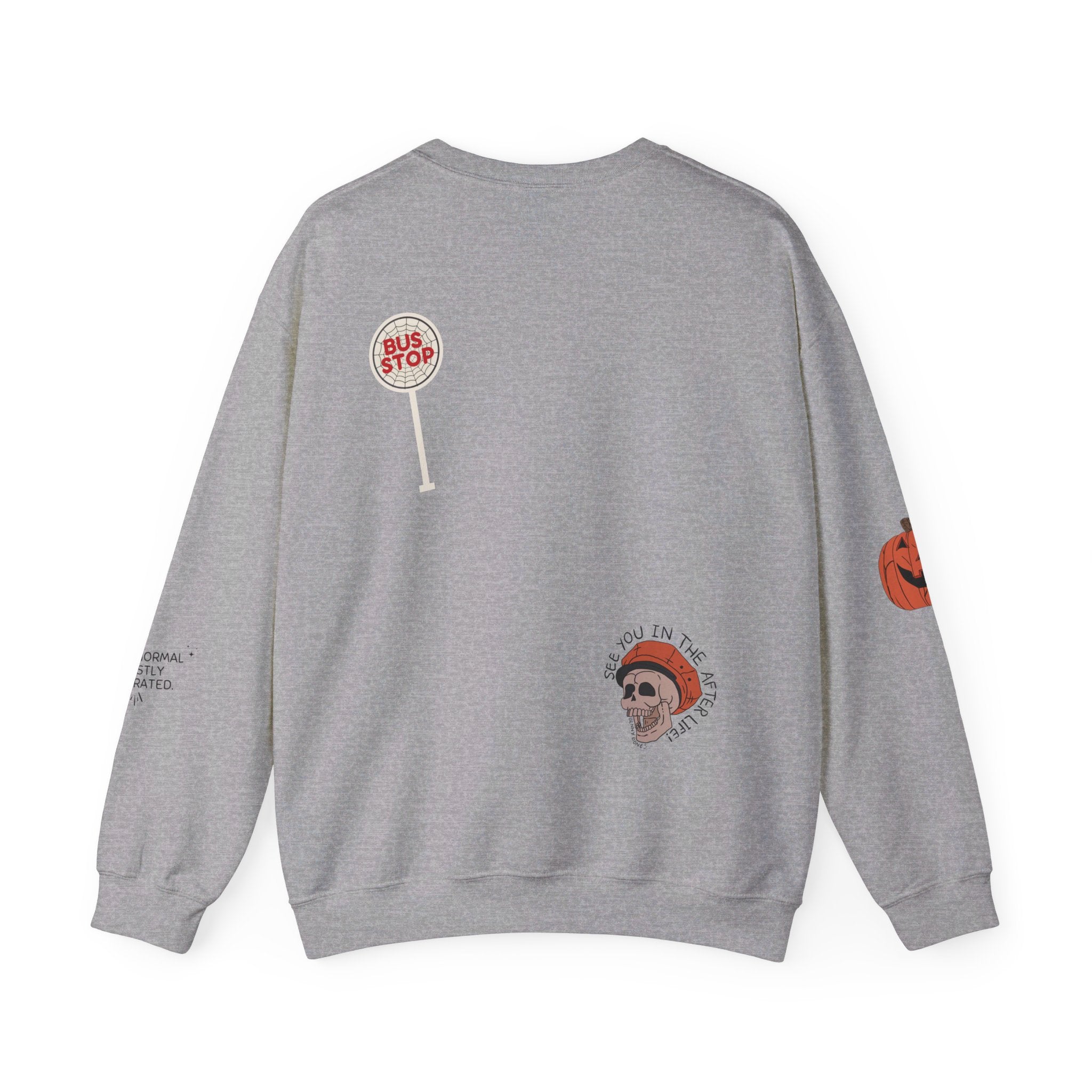 Halloween Is Cool Crewneck Sweatshirt - Spooky & Stylish Fall Graphic Pullover for Men & Women - Perfect for Halloween Parties, Trick or Treating & Cozy Autumn Outfits