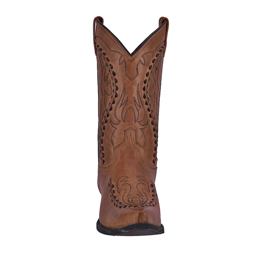 Laredo Men's Laramie Snip Toe Dress Boots - Mid Calf Western Cowboy Boots for Men in Black | Perfect for Formal Events, Rodeos & Country Dancing