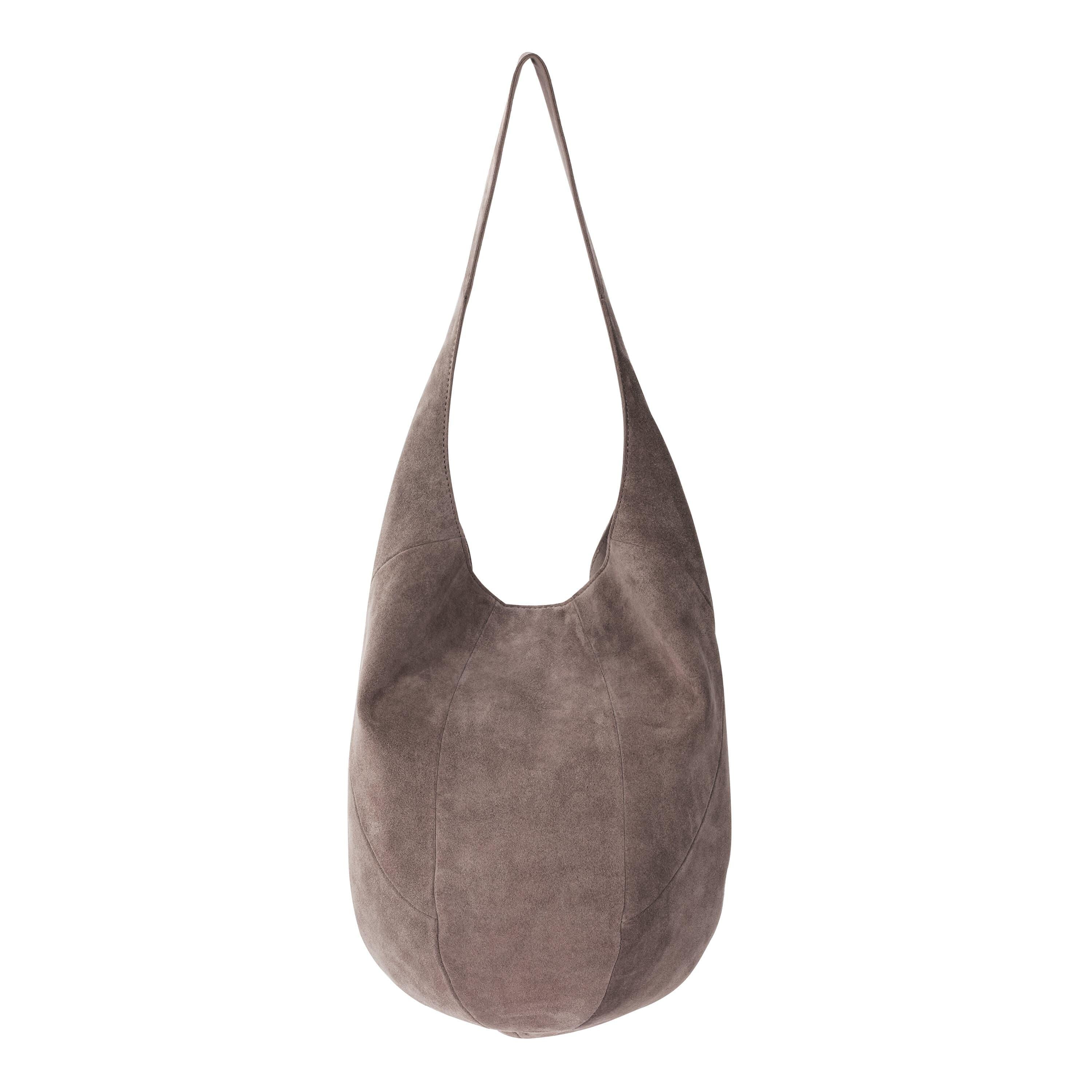 120 Hobo Leather Mushroom Suede Handbag - Stylish Crossbody Purse for Women, Perfect for Work, Travel & Everyday Use