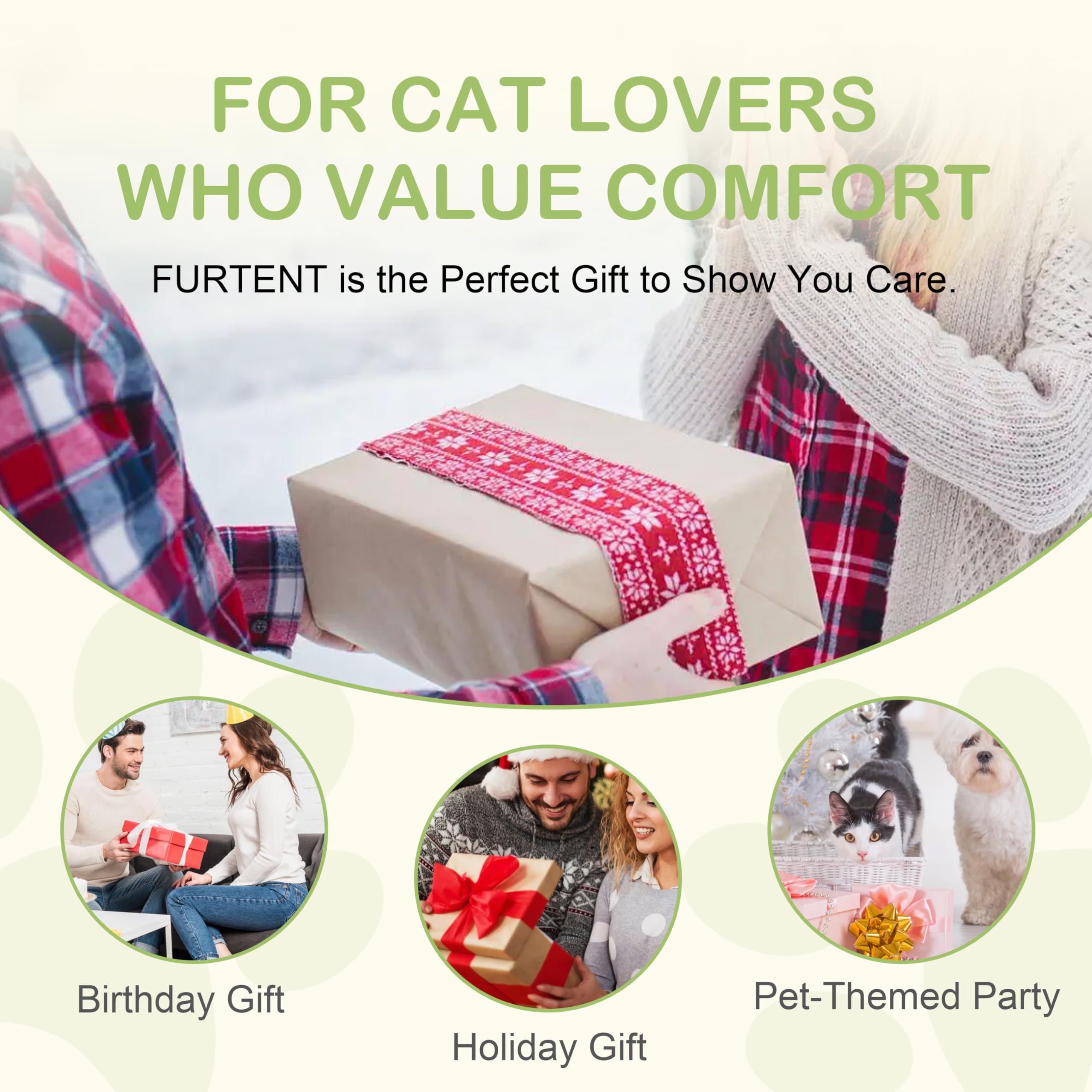 Collapsible Cat Tunnel Bed with Removable Washable Cushion - Peekaboo Pet Cave for Kittens & Rabbits - Indoor Interactive Cat Toy - Scratch Resistant & Durable - Perfect for Playtime & Nap Time (Gray, No Door)