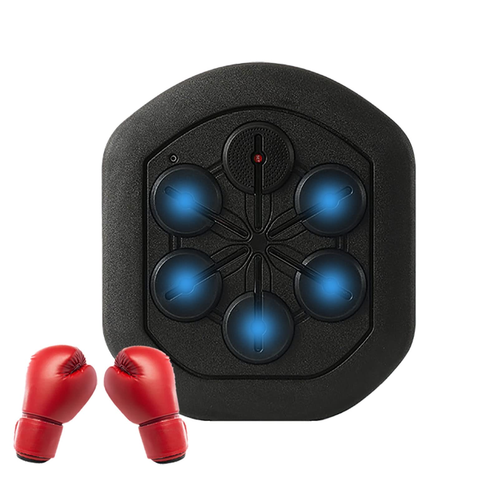 GYHZKA Smart Electronic Music Boxing Machine - Wall Mounted Punching Bag with Boxing Gloves for Adults - Strength Training Equipment & Stress Relief - Perfect for Home Gym, Boxing Practice & Fitness Training