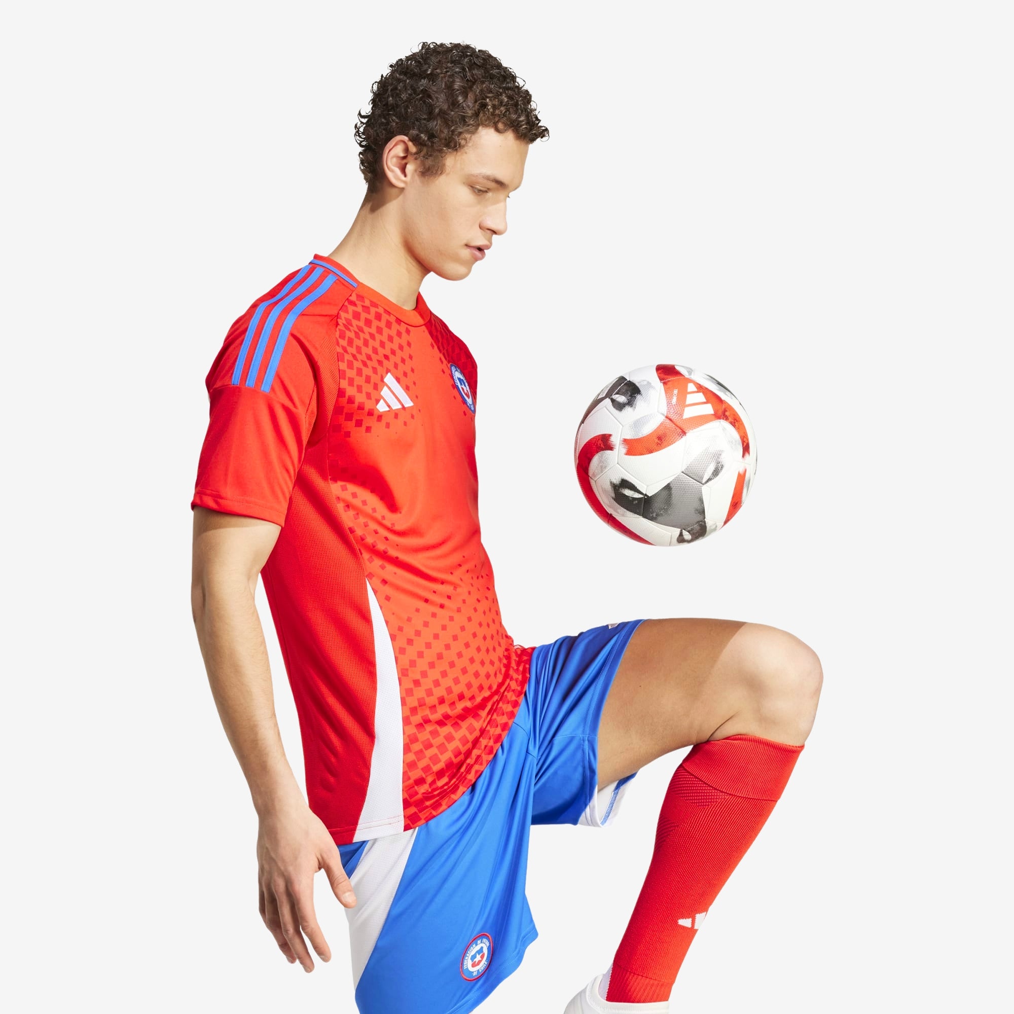 Adidas Chile 2024 Stadium Home Soccer Jersey - Authentic Official Football Shirt for Men & Women - Perfect for Match Day, Training & Fan Support