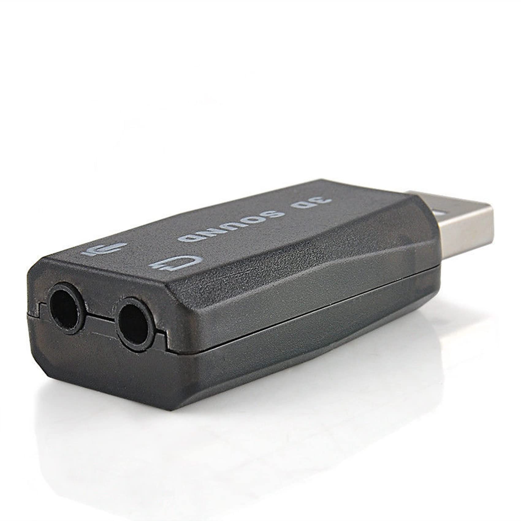 Sefdrert 2-in-1 USB to 3.5mm Headphone & Microphone Adapter - 3D Stereo Sound Card for PC, Laptop, Gaming & VoIP Calls - Plug & Play Audio Converter for Streaming, Recording & Online Meetings