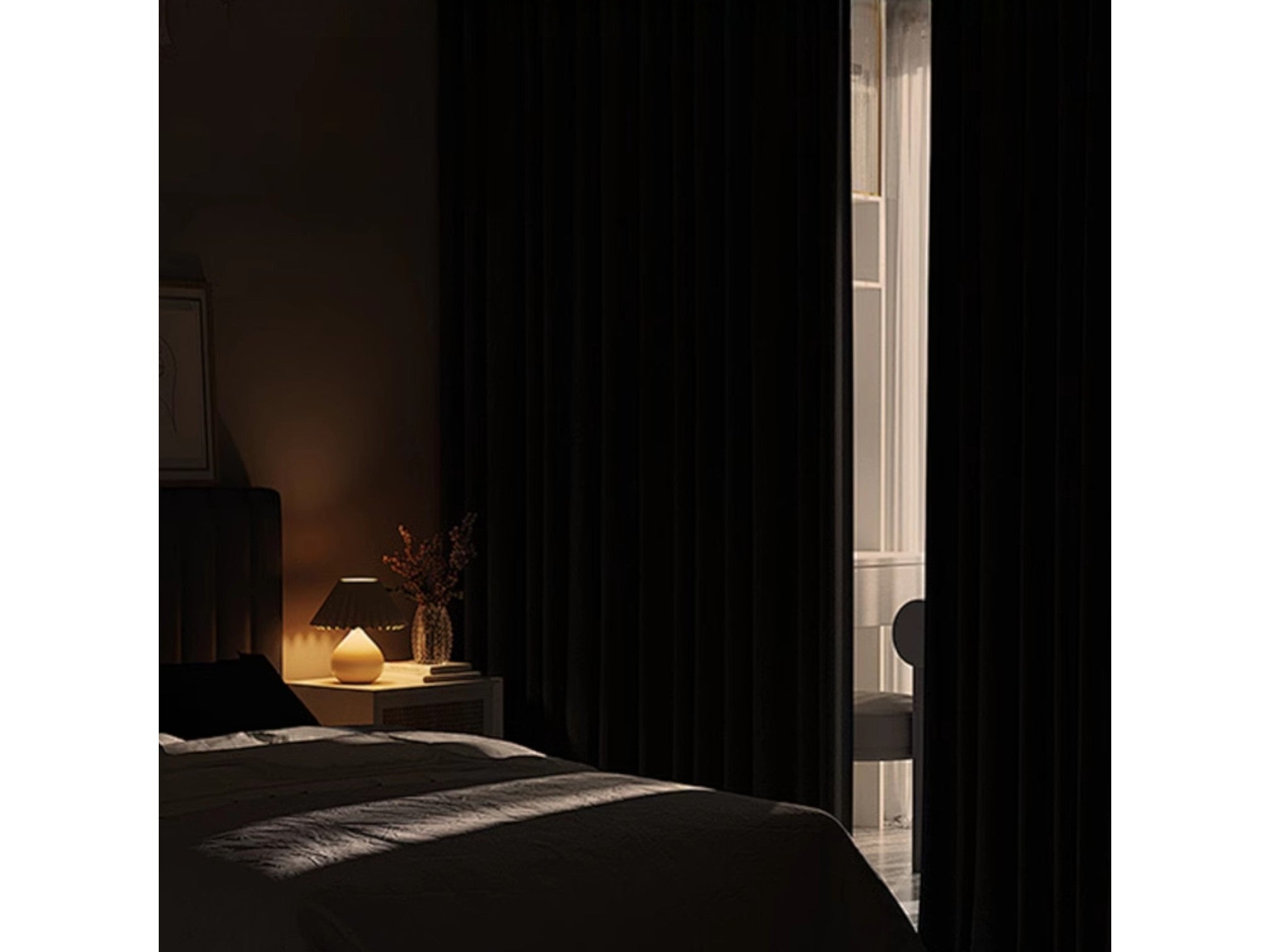 Kendra Sky Blue Chenille Jacquard Blackout Thermal Custom Curtains - Energy Efficient Window Treatment for Bedroom & Living Room