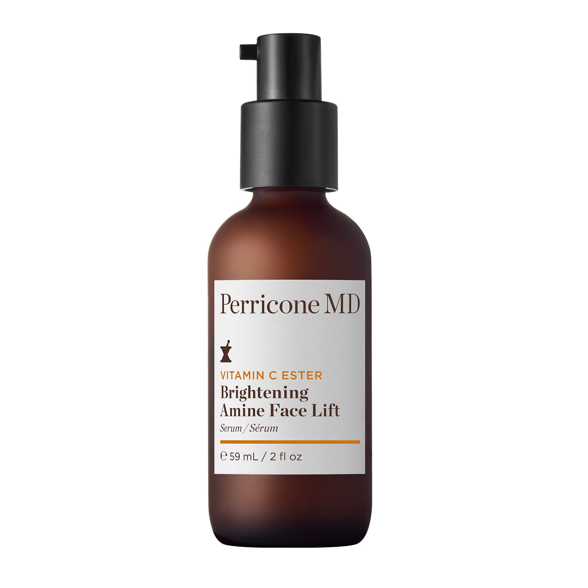 Perricone MD Vitamin C Ester Brightening Amine Face Lift Serum - 2 Fl Oz (Pack of 1) for Glowing Skin & Anti-Aging - Perfect for Daily Skincare Routine & Nighttime Treatment