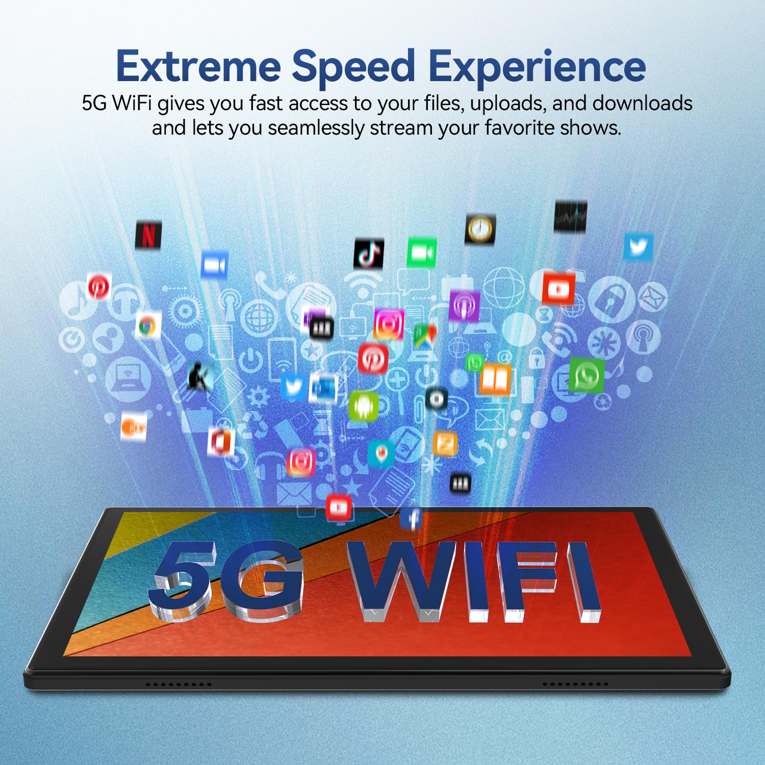 2024 Upgraded Android 13 Tablet - 10 Inch Octa-Core Processor, 128GB ROM + 16GB (8+8 Expandable) RAM, 5G WiFi & Bluetooth, 13MP Dual Camera, GPS Support - Perfect for Work, Study, and Entertainment
