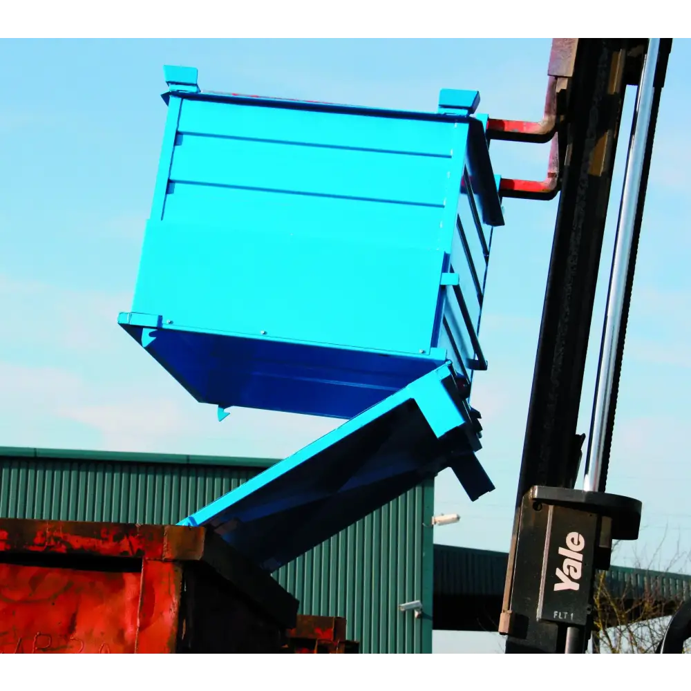 Bottom Emptying Skip - Heavy Duty Durable Construction for Easy Waste Disposal - Perfect for Construction Sites, Landscaping, and Home Renovation Projects