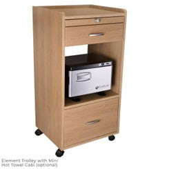 Earthlite Element Trolley - Portable Massage Cart with Wheels for Spa, Salon & Home Use - Perfect for Therapists & Professionals