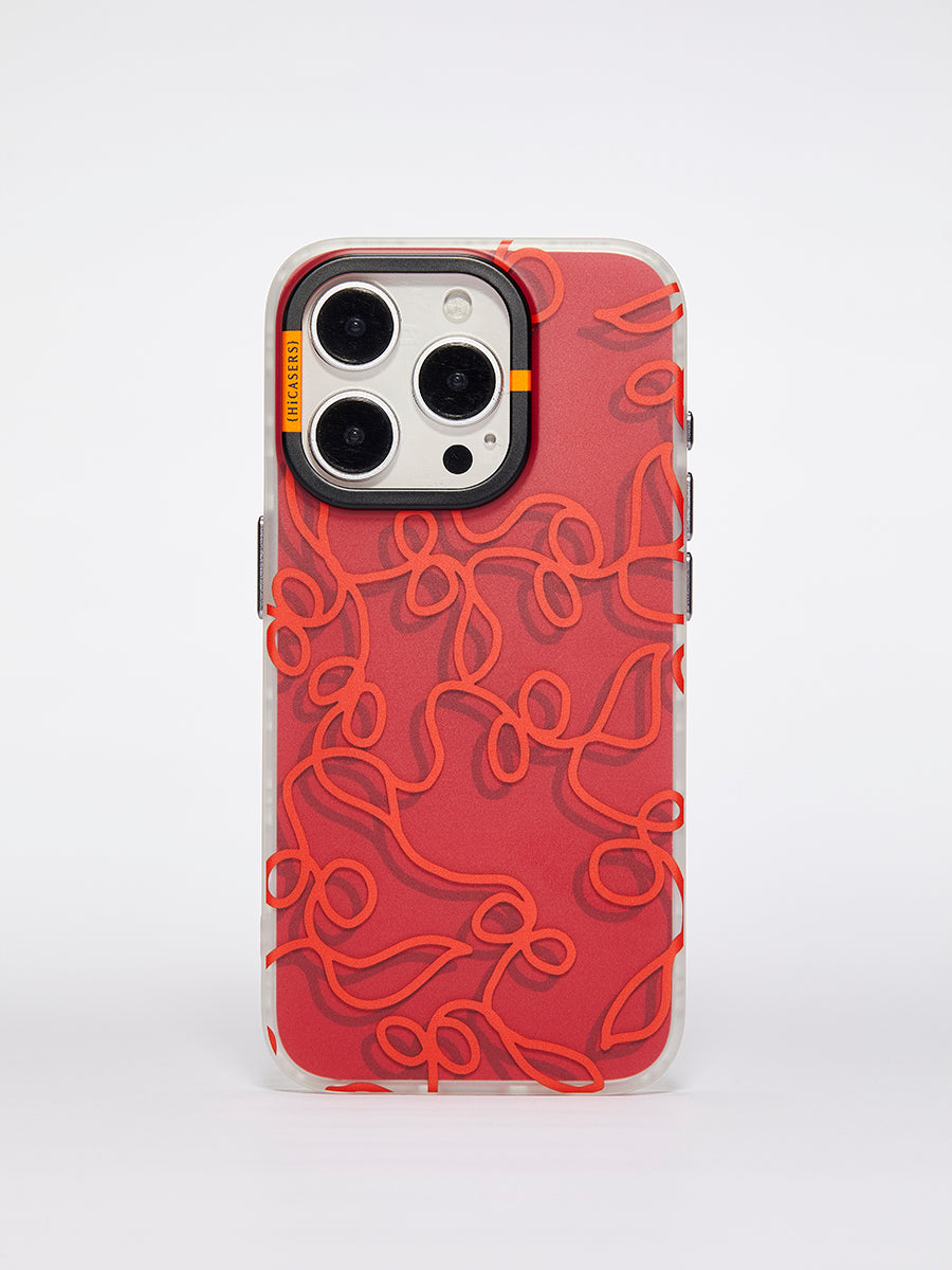 Whimsical Pop Hi Cherry Case - Red 1 | Trendy Protective Phone Cover for iPhone & Android | Perfect for Everyday Use, Travel & Gifting