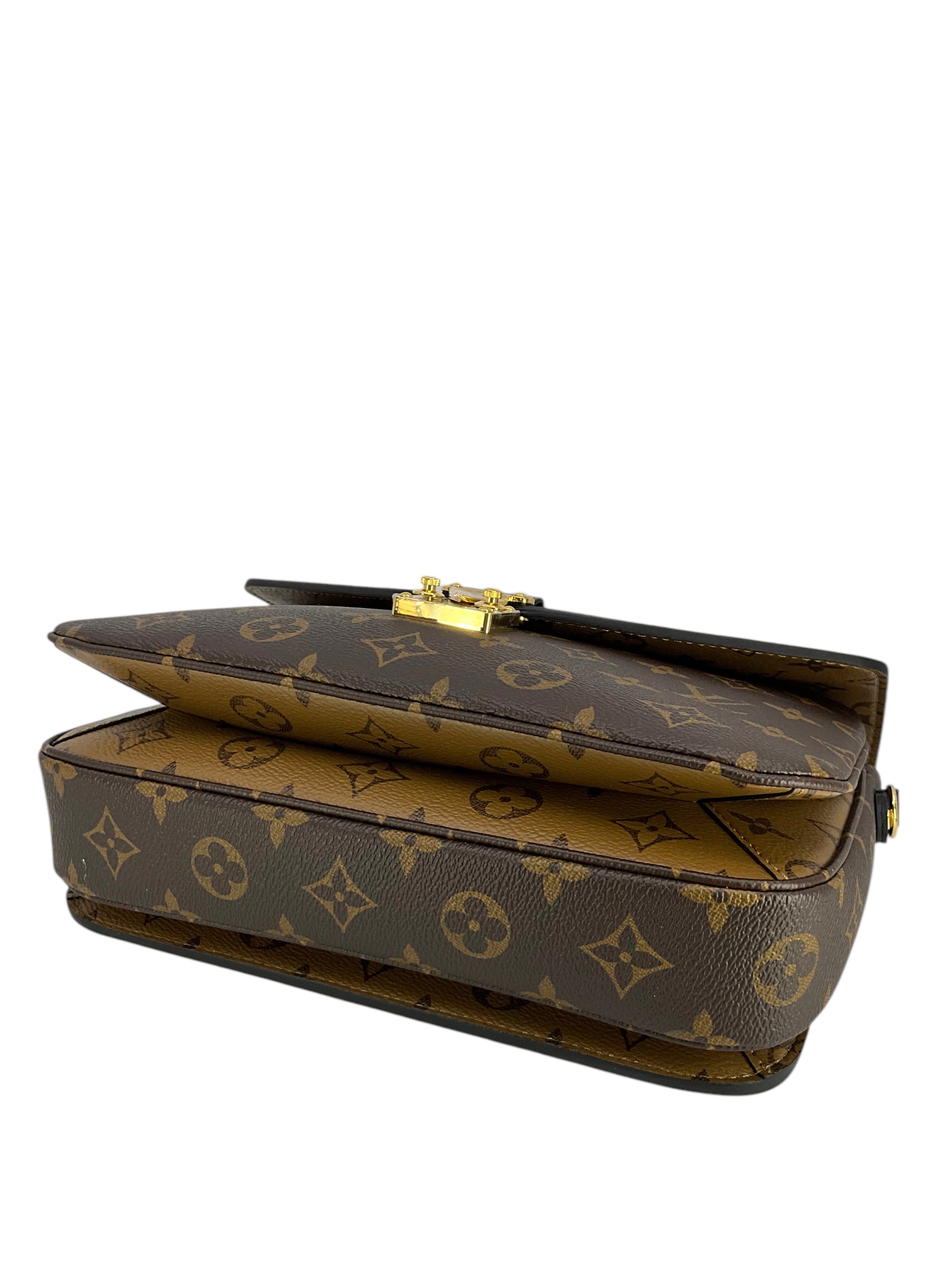 Authentic Louis Vuitton Reverse Monogram Pochette Metis Crossbody Bag - New Luxury Handbag for Women, Perfect for Work, Travel & Everyday Use