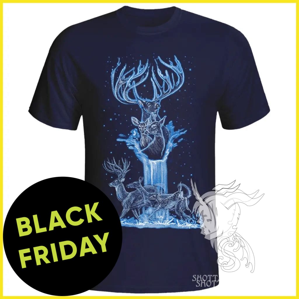 Deer Spirit Graphic T-Shirt for Men & Women | Soft Cotton Casual Tee | Perfect for Outdoor Adventures, Camping & Nature Lovers