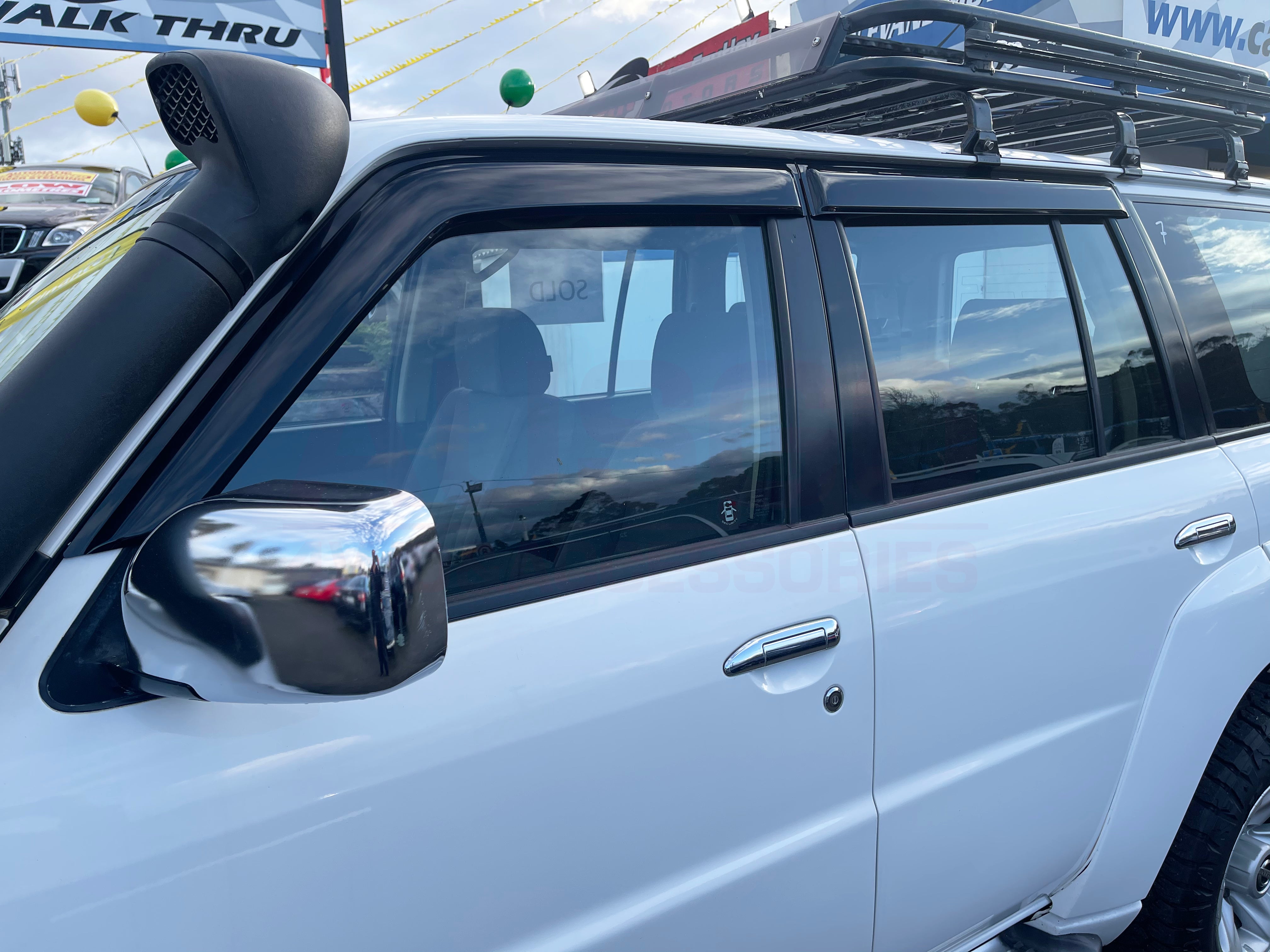 Premium Weather Shields for Nissan Patrol GU Y61 (1998-2016) - Durable Car Window Deflectors for Rain & Sun Protection - Perfect for Off-Roading & Daily Commute