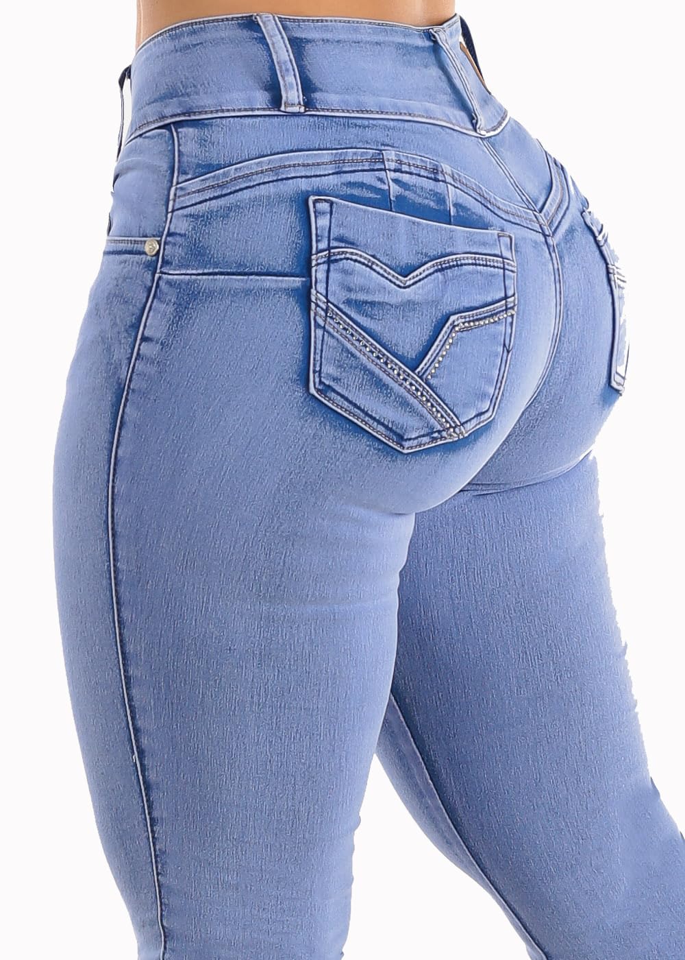 **High Waisted Butt Lifting Jeans for Women - Colombian Design Levanta Cola | Stretch Denim Skinny Jeans | Perfect for Night Out, Date Night & Casual Wear**