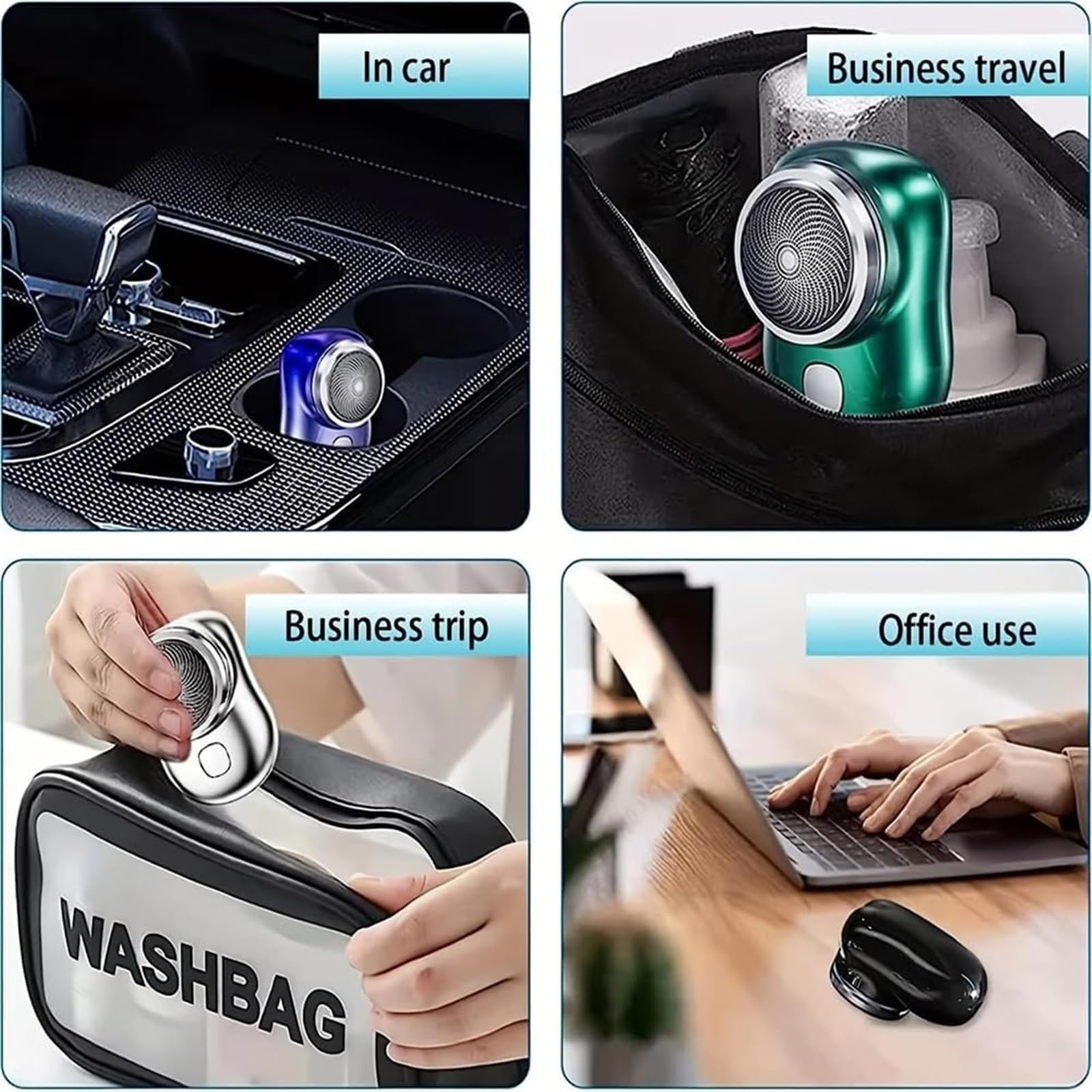 2025 Mini Portable Electric Shaver for Men & Women - USB Rechargeable Wet/Dry Travel Razor - Peachloft Compact Facial & Body Hair Trimmer - Perfect for Gym, Travel & Daily Grooming
