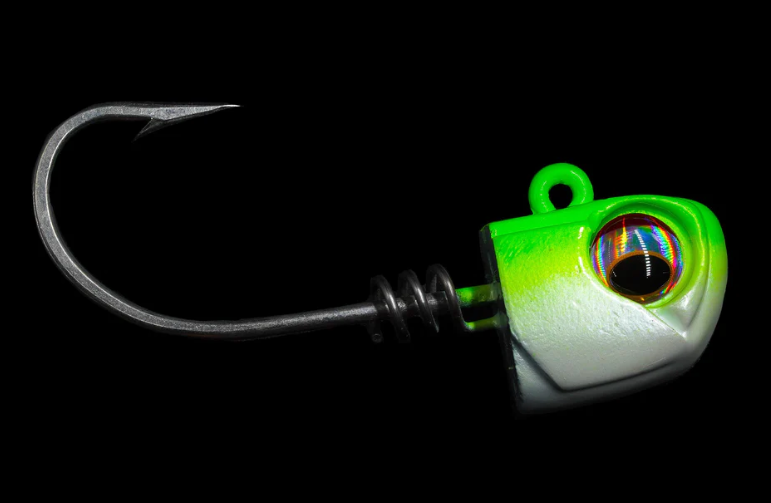 5-Pack Screwlock Jig Head Fishing Lures - 3 oz Weighted Hooks for Bass, Walleye, and Saltwater Fishing - Ideal for Freshwater and Offshore Angling