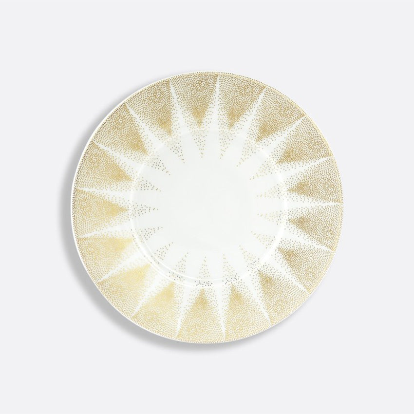 Bernardaud Christmas Star Bread and Butter Plate - Elegant White and Gold Dinnerware for Holiday Dining & Festive Table Settings