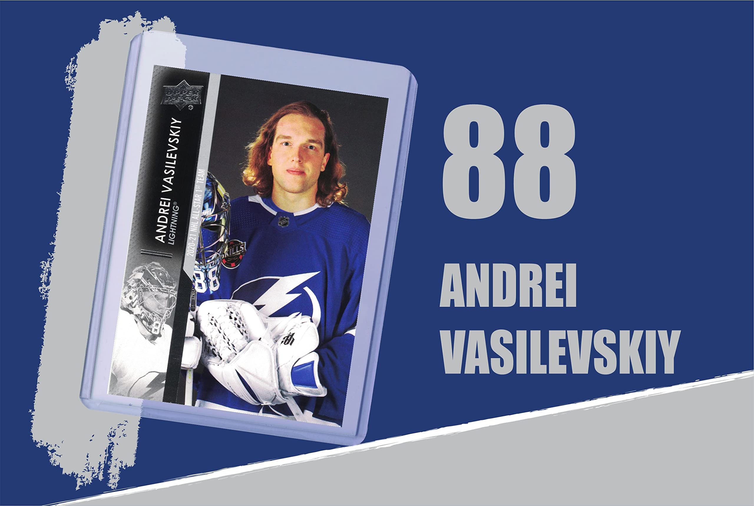 Andrei Vasilevskiy Tampa Bay Lightning Hockey Trading Cards (5-Pack) - NHL Player Collectible Sports Memorabilia for Fans & Gift Giving