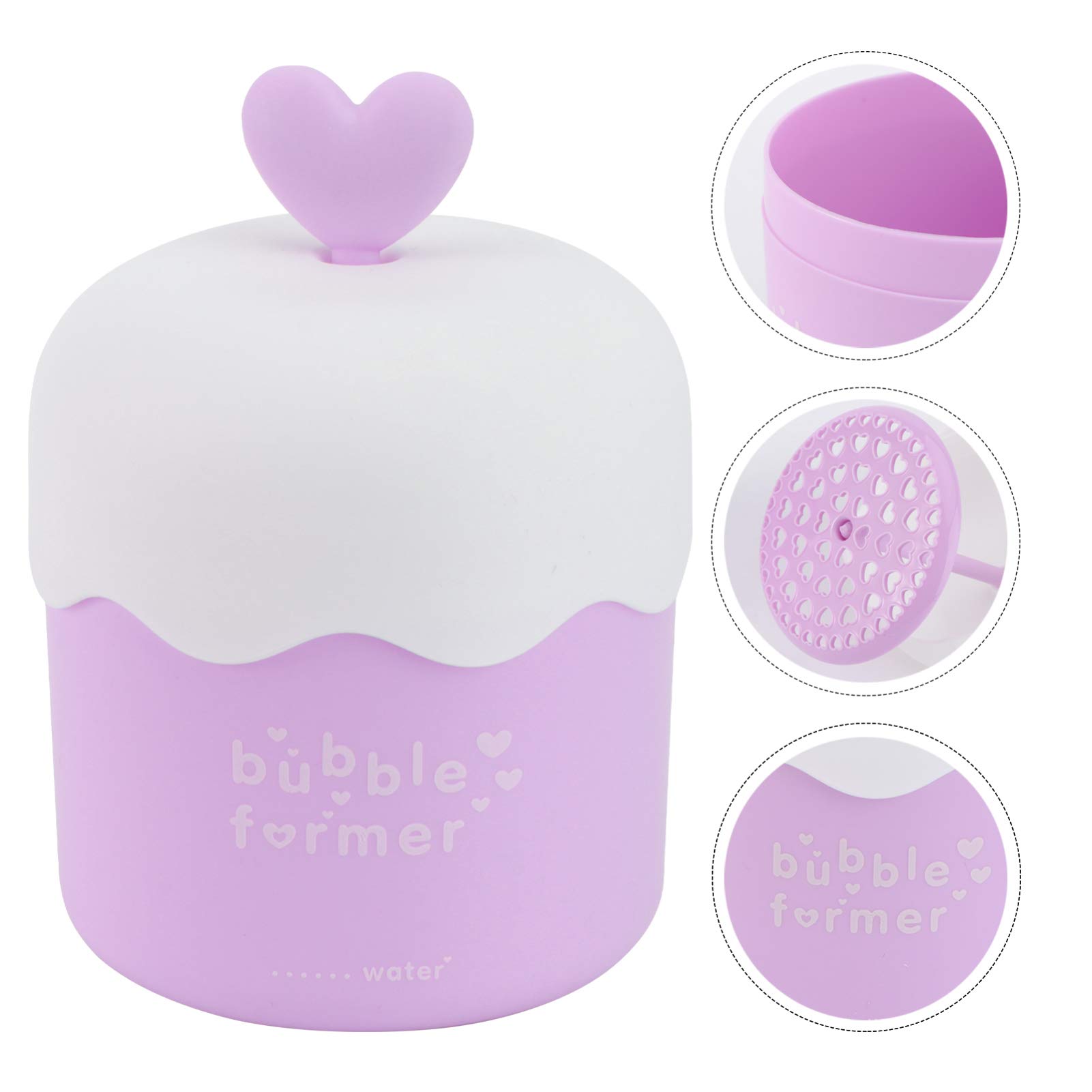**Cabilock Bubble Foam Maker Machine for Kids - 1PC Purple PP Facial Foam Cup & Shampoo Whip Tool | Travel-Friendly Beauty Foaming Device for Face Wash & Bath Time Fun**    *(Perfect for Kids' Bath Time, Travel, Spa Days & Gentle Facial Cleansing!)*