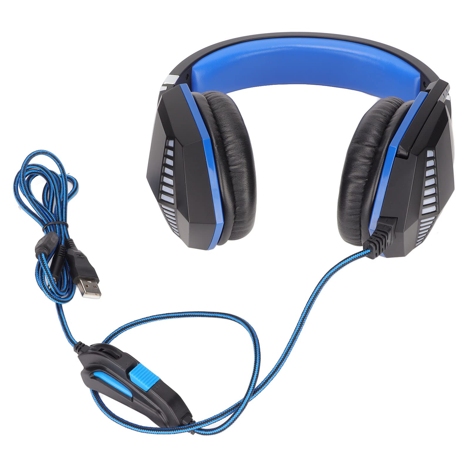 Premium Gaming Headset with Microphone - Wired LED Light Up Stereo Headphones for PC, Laptop, PS4, Xbox One - Perfect for Competitive Gaming & Live Streaming