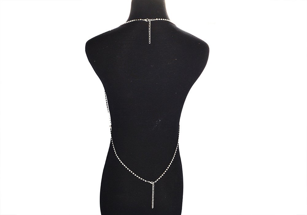 Sparkly Rhinestone Bra Body Chain Jewelry - Sexy Crystal Bikini Body Chains for Women | Elegant Chest Accessory for Beach Parties, Music Festivals & Night Out