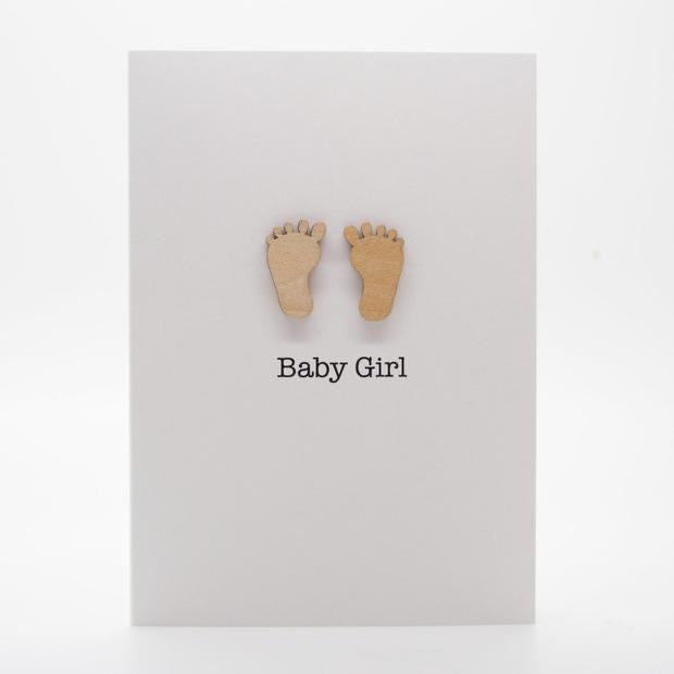 Adorable Baby Girl Greeting Card - Perfect for Birthdays, Baby Showers & Special Occasions | Cute Newborn Card for Girls