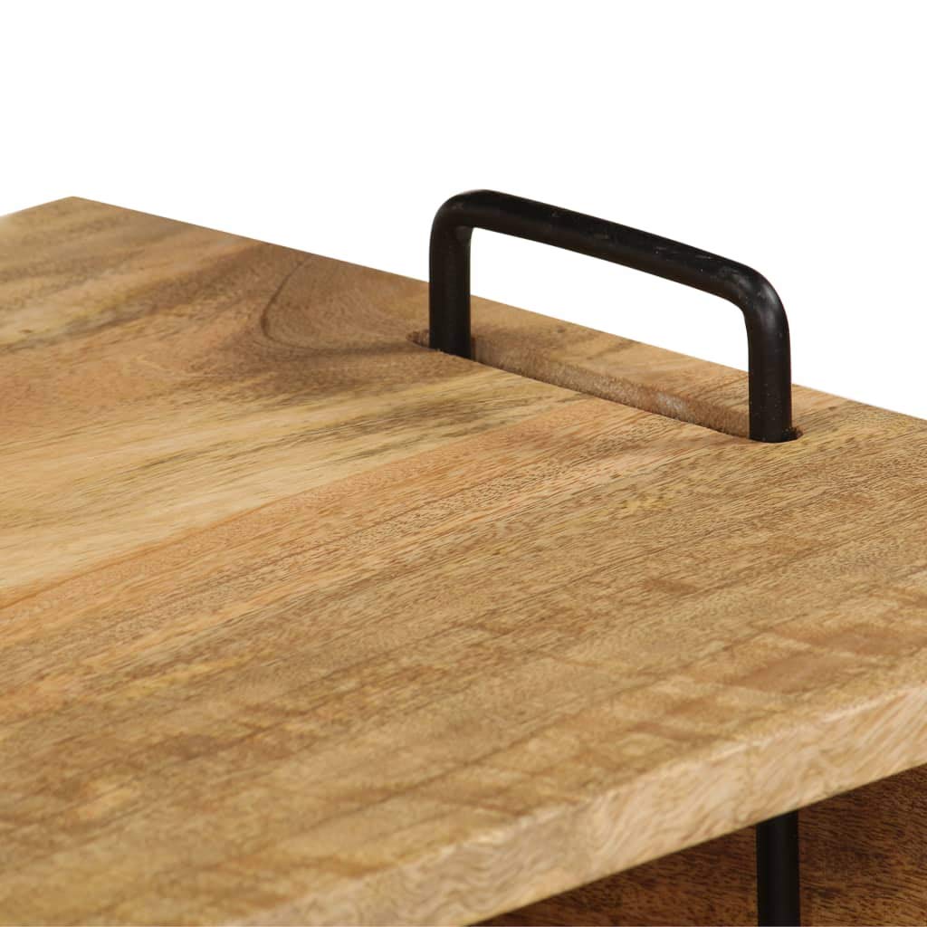 Modern Solid Mango Wood Coffee Table - 39.4