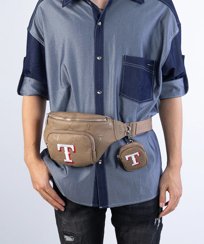 MLB Texas Rangers Waist Pack - Adjustable Belt Bag for Men & Women - Perfect for Baseball Games, Concerts & Travel