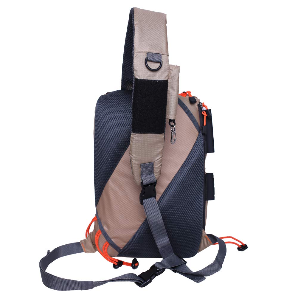 Kylebooker Fly Fishing Sling Pack - Waterproof Shoulder Bag for Tackle Storage - Perfect for Fly Fishing, Hiking & Outdoor Adventures