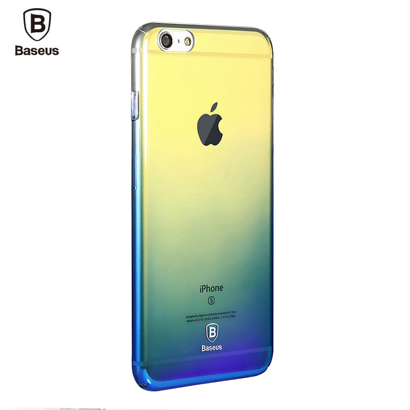 Baseus Glaze Gradient Color Shockproof Case for iPhone 6 Plus/6s Plus - Slim Protective Cover with Anti-Scratch Design | Perfect for Daily Use, Travel & Outdoor Activities