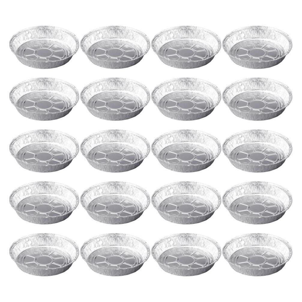 Hemoton 50-Pack Aluminum Foil Pans - Oval Tin Foil Bowls for BBQ, Baking & Food Storage - Disposable Cooking Trays for Parties, Catering & Meal Prep