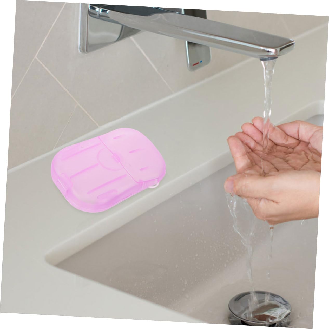 POPETPOP Portable Travel Soap Slices - Compact Hand Washing Soap for Camping, Hiking & Outdoor Activities | Lightweight Travel Essentials