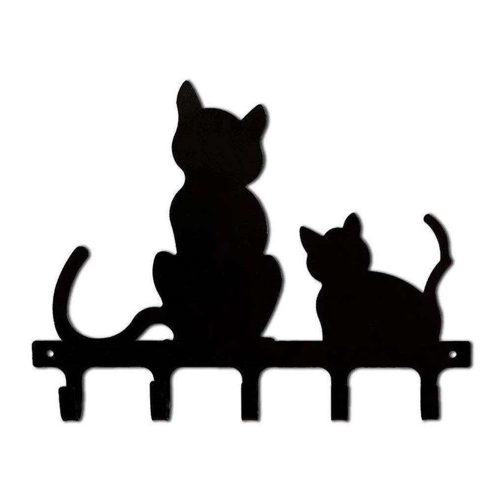 Jinyi2016SHOP Wall Mounted Hooks - Creative Kitten Design Coat Hooks for Bathroom, Entryway, Garden & Clothes Organization | Perfect for Towels, Keys & Coats | Durable Wall Hooks for Home Decor
