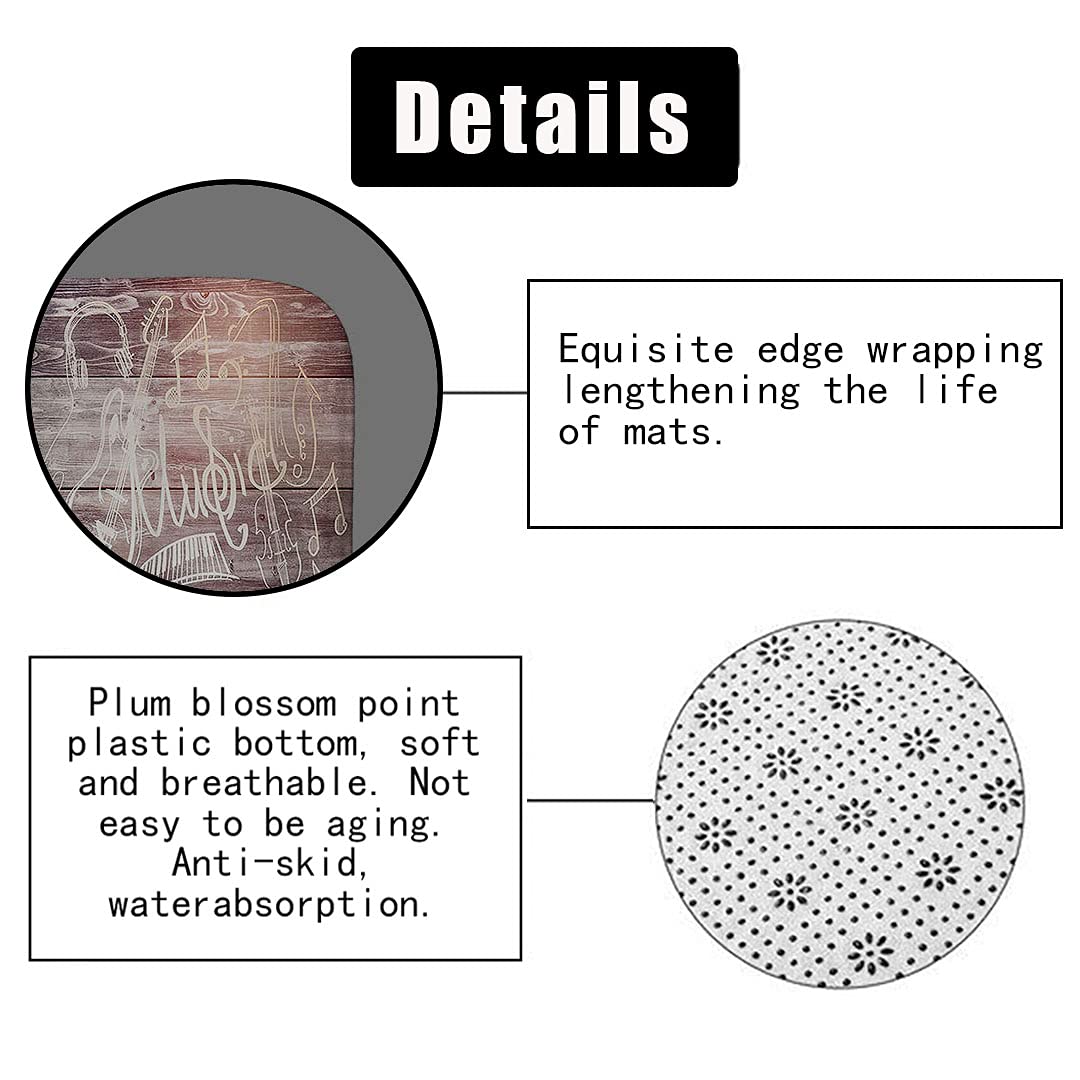 4PCS/Set Modern Brown Guitar Shower Curtain Set - Polyester Flannel Matte Bathroom Decor for Music Lovers - Perfect for Bathroom, Dorm, Apartment Decor