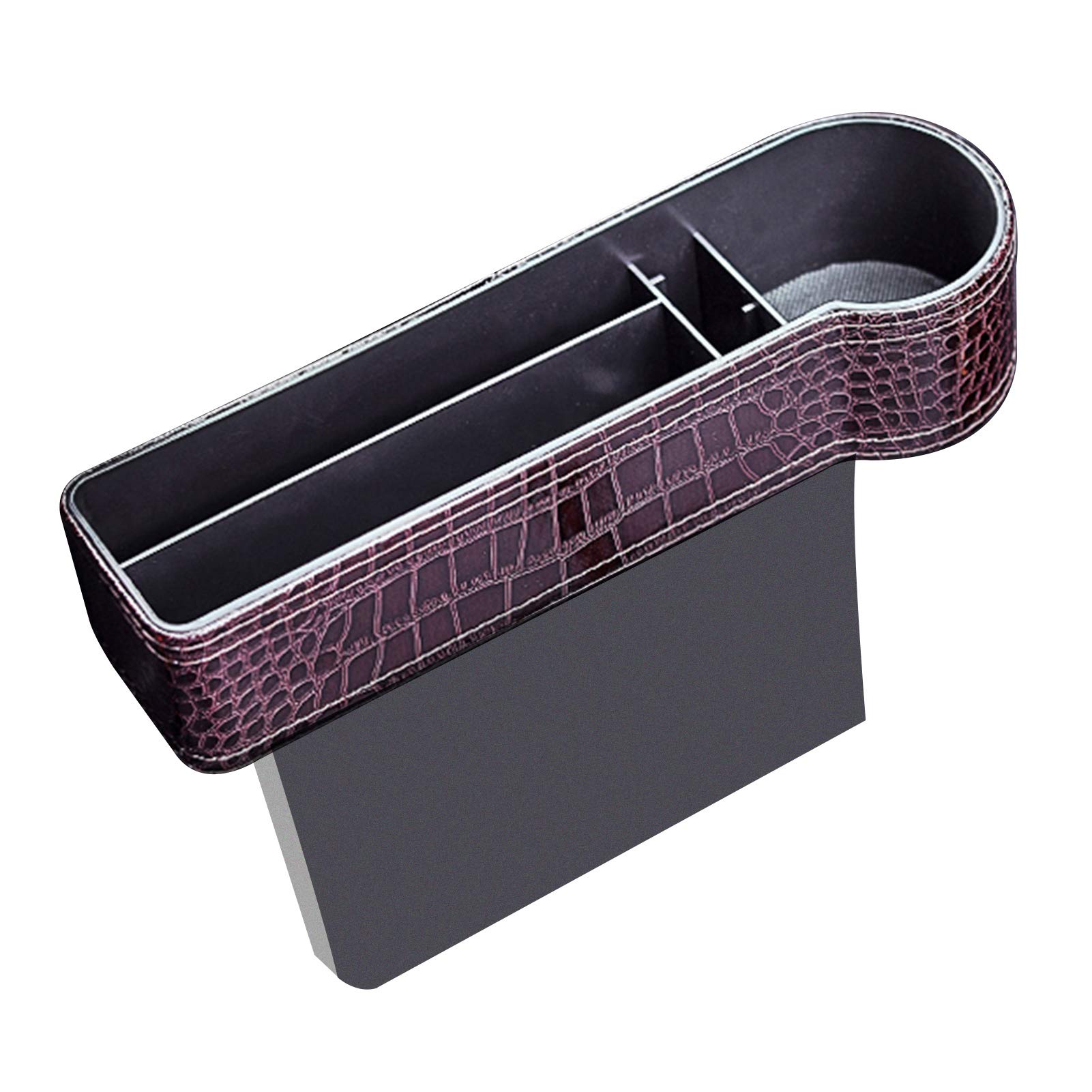 MADAGI Car Seat Organizer with Dual USB Ports - Car Storage Box for Phone, Keys & Essentials - Perfect for Road Trips & Daily Commutes