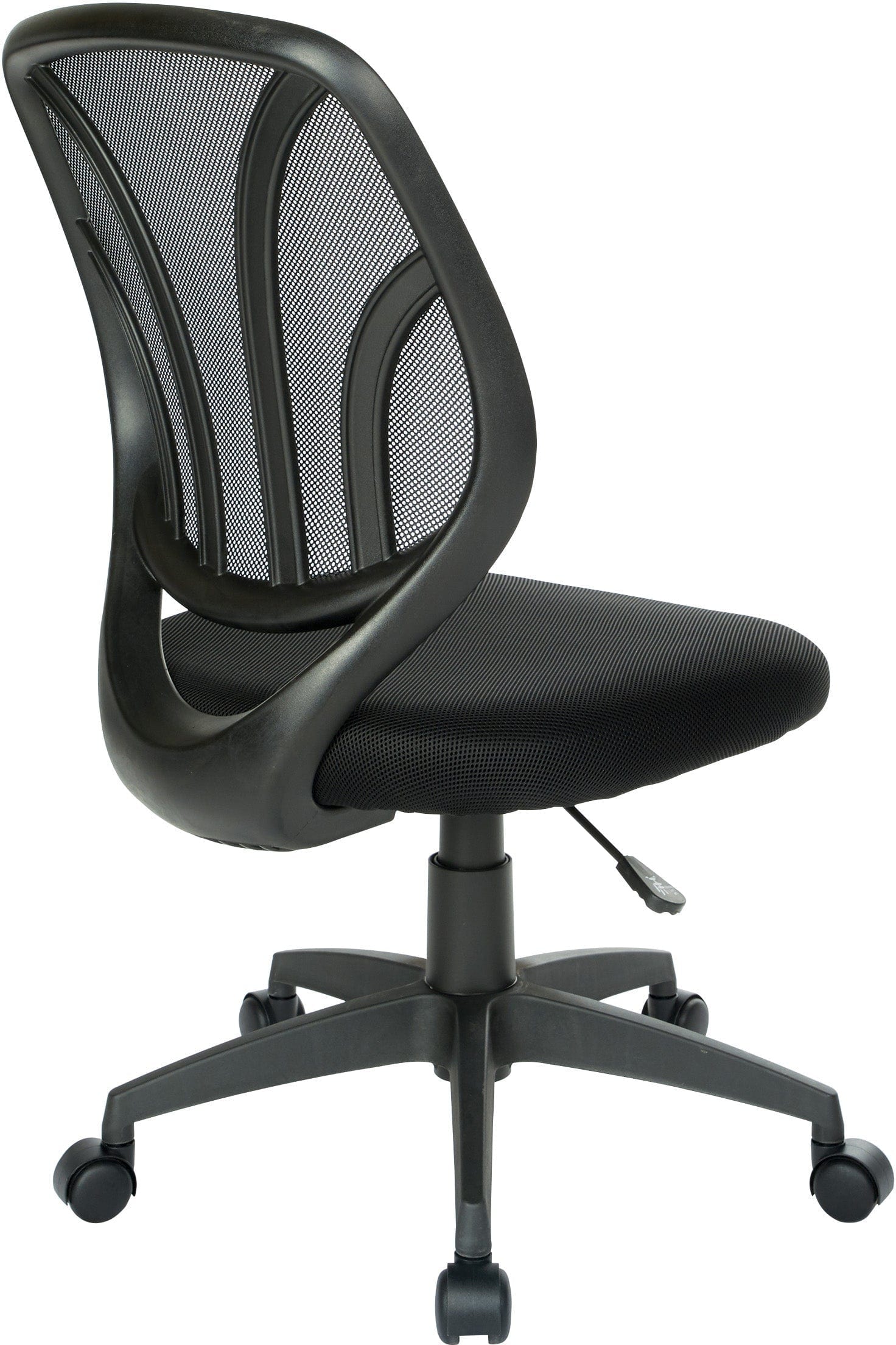 Office Star Screen Back Armless Task Chair [EM69200PN] - Ergonomic Mesh Office Chair for Home & Workspace, Ideal for Long Hours of Sitting & Computer Work