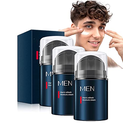 AgeDefy Men's All-In-One Anti-Aging Face Cream - Hydrating Moisturizer with Wrinkle Control for Men's Skin Care (3 Pack) | Daily Use for Youthful & Healthy Skin