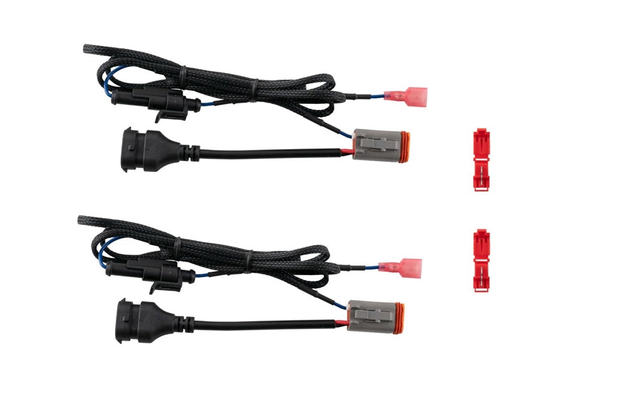 Diode Dynamics Deutsch DT Adapter Wires with Backlight Tap - Pair for Off-Road LED Light Bars & Truck Accessories - Perfect for Jeep, Truck, and Off-Road Vehicle Wiring Upgrades