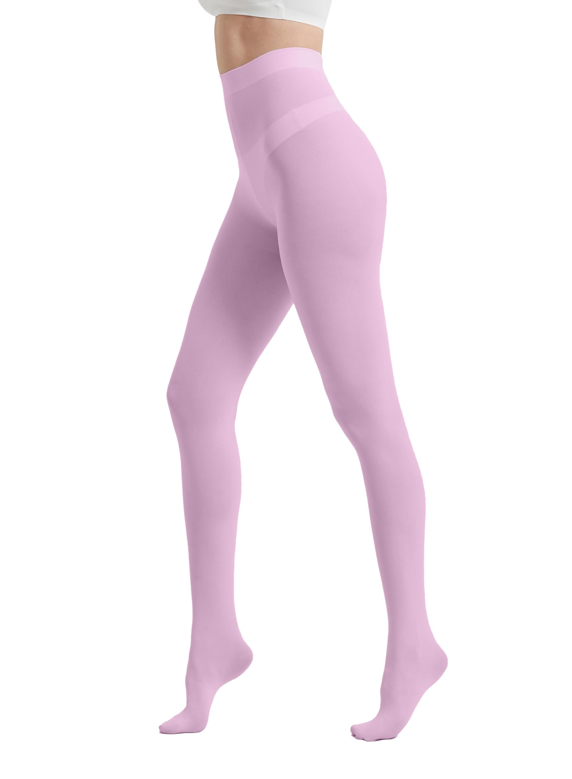 80D Semi Opaque Tights for Women - Stretchable High Waist Stockings, Soft Pantyhose with 20+ Colors - Perfect for Work, Daily Wear & Fashion Outfits