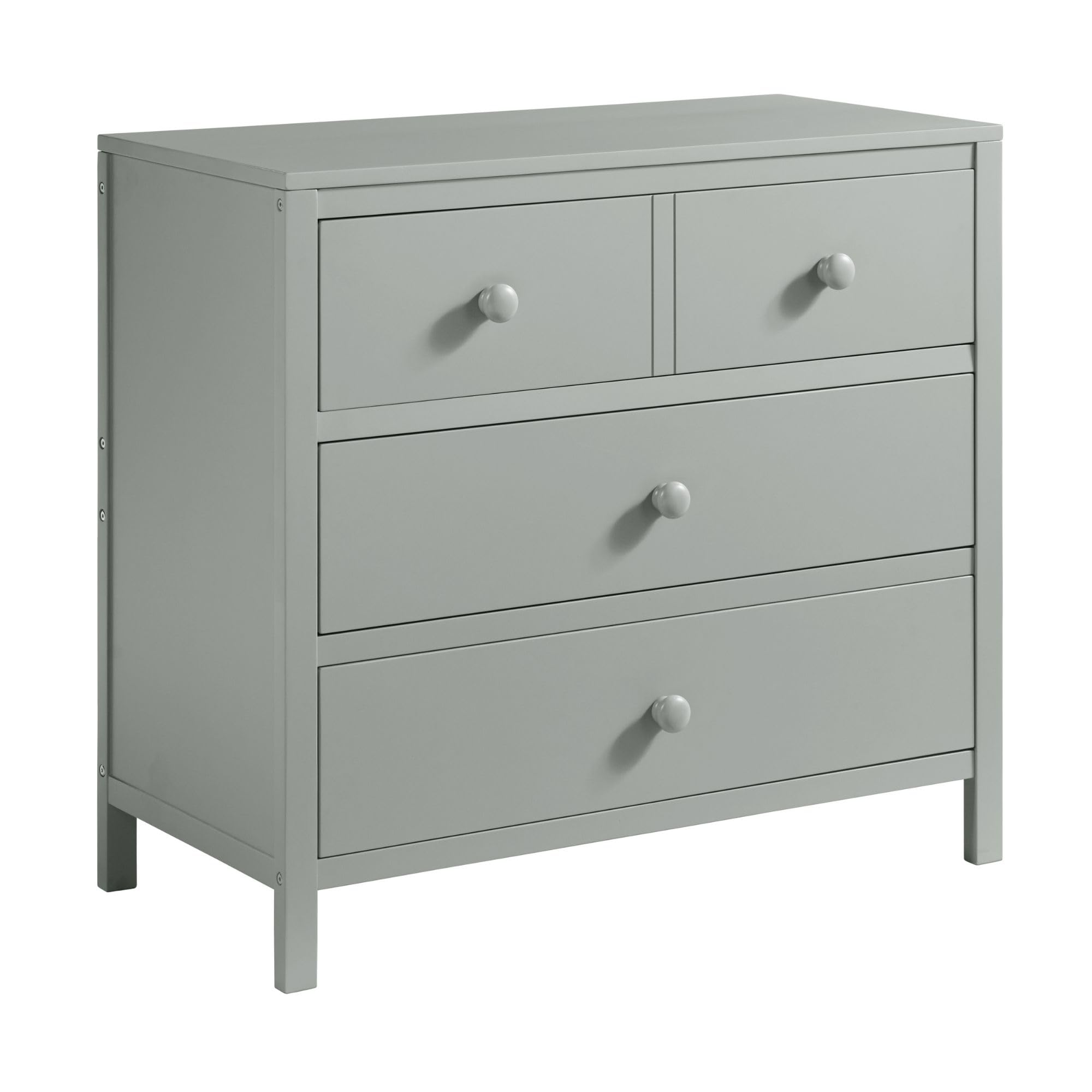 Oxford Baby Essentials 3-Drawer Nursery Dresser in Gray - Perfect for Baby Clothes, Diapers & Nursery Organization