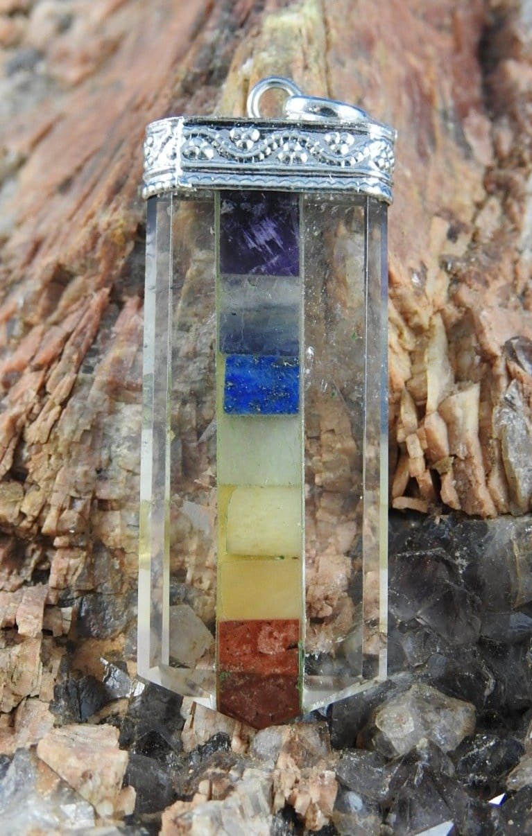 Natural Clear Quartz Chakra Healing Pendant Necklace - Spiritual Energy Balance & Meditation Jewelry for Women & Men | Perfect for Yoga, Reiki, Chakra Cleansing & Positive Energy