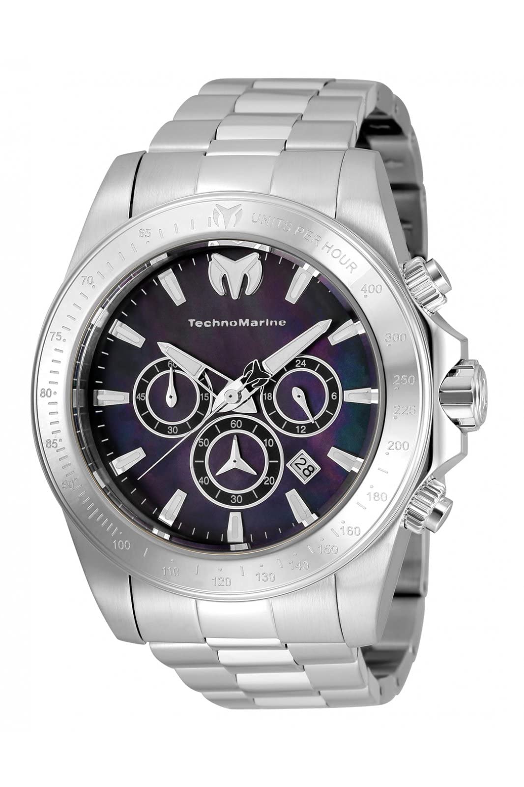 Technomarine Manta Ray Men's Quartz Watch - Stainless Steel Strap, Silver Dial, Water Resistant (Model TM-220134) | Perfect for Business, Casual Wear & Outdoor Activities