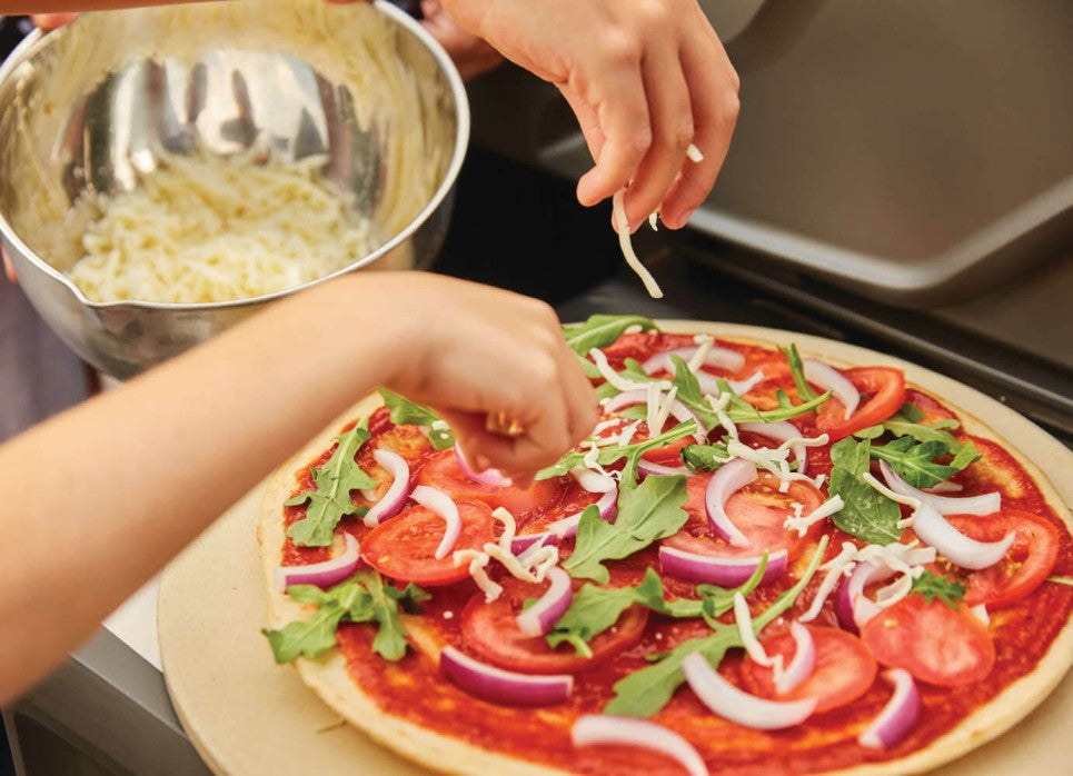 Napoleon 10 Inch Personal Pizza Stone Set | Premium Baking Stone for Homemade Pizza, Bread & Pastries | Perfect for Oven, Grill & Outdoor Cooking