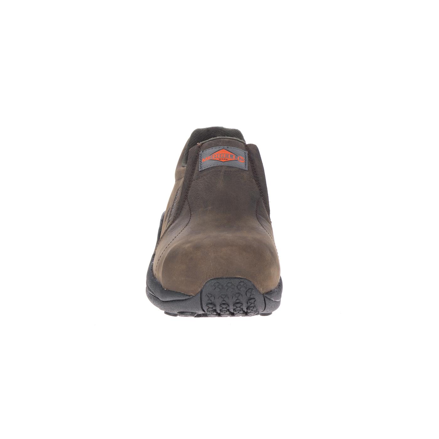 Men's Carbon Fiber Jungle Moc LTR SD Work Shoes - Lightweight Safety Toe for Construction & Outdoor Work - Espresso Brown