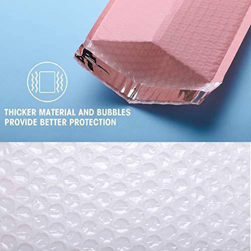 6x10 Bubble Mailer Padded Envelopes - Sakura Pink Color | Waterproof & Tear-Resistant Shipping Envelopes for Ecommerce, Small Packages, Jewelry, Crafts & Documents | Perfect for Online Sellers, Small Businesses & Home Shipping Needs
